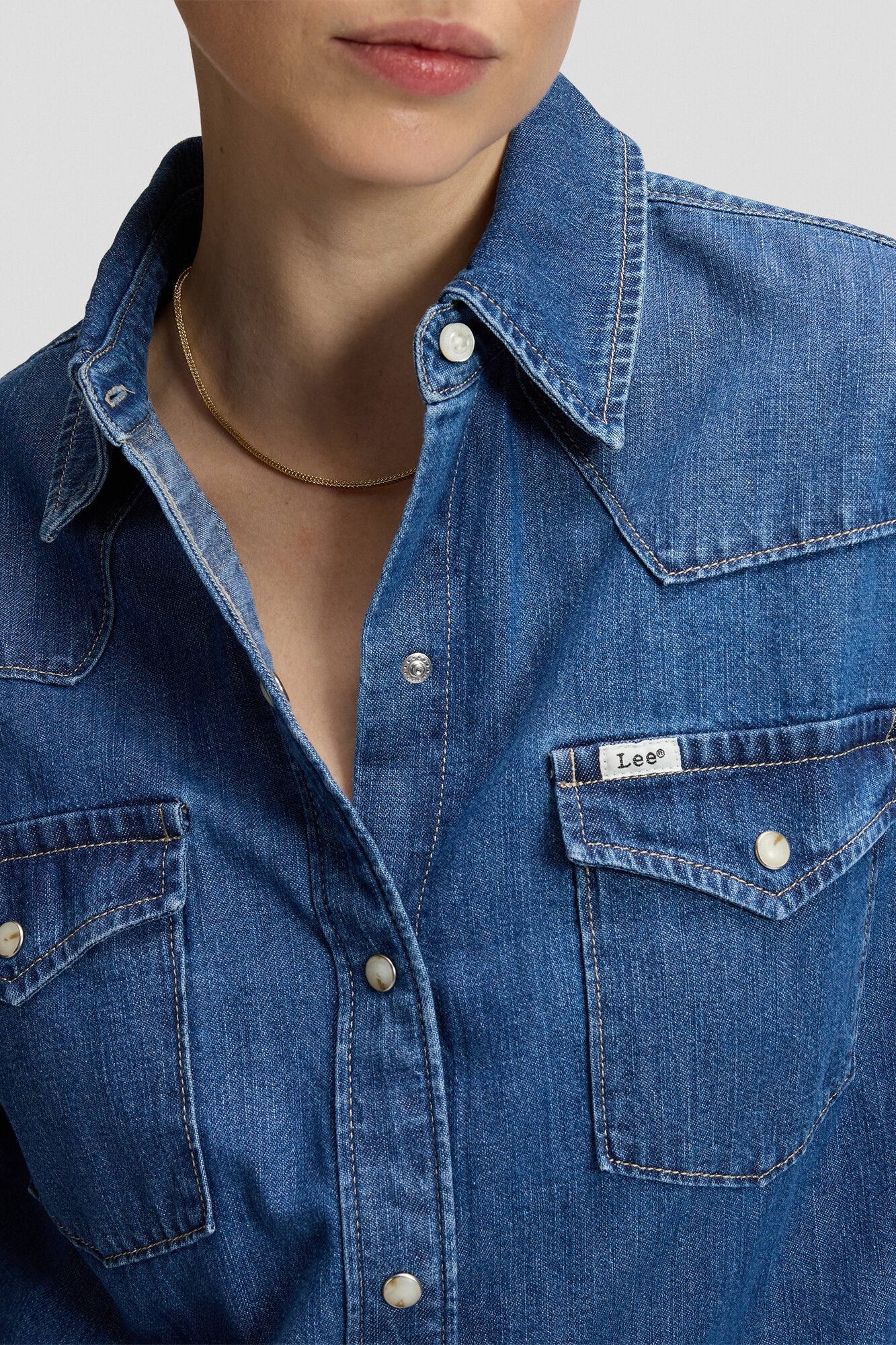 Essential Western denimskjorte - Ripe Beryy